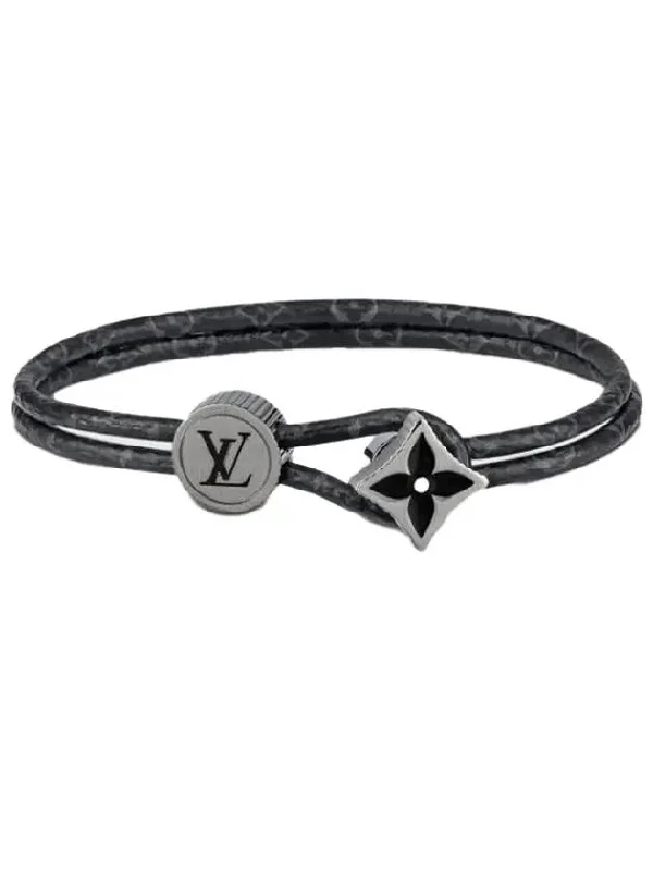 Catch It Monogram Metal Bracelet Gris