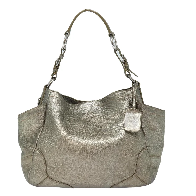 Shoulder bags with neutral tones for versatility -Prada  Leather Shoulder Bag (Pre-Owned)