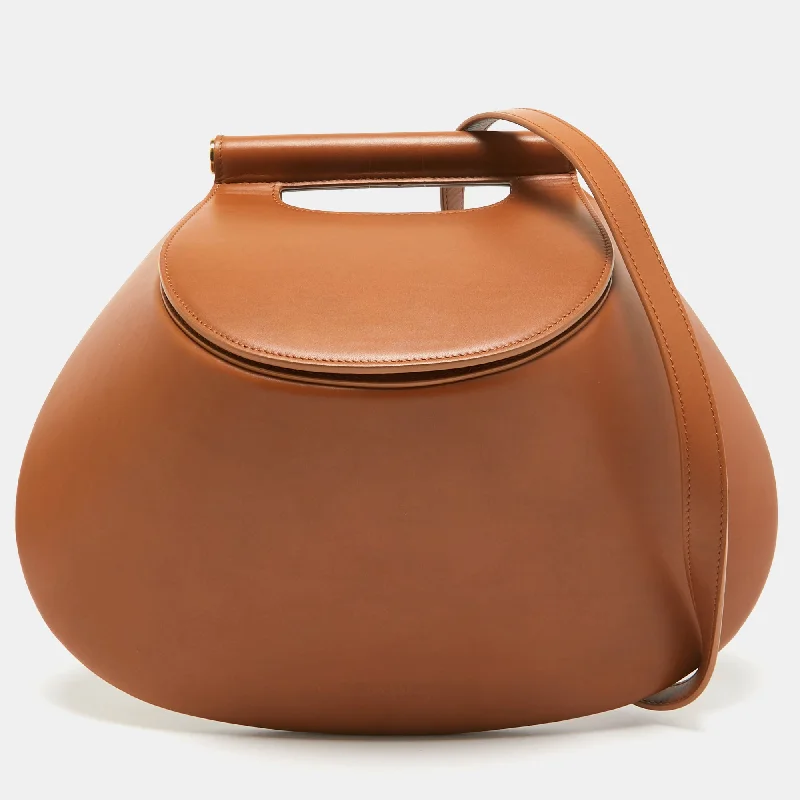 Shoulder bags with sleek silhouettes for fashion -Bottega Veneta Brown Leather Fisherman Shoulder Bag