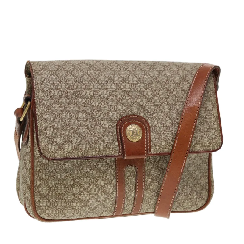 Shoulder bags with sturdy canvas for longevity -Céline Macadam  Canvas Shoulder Bag (Pre-Owned)