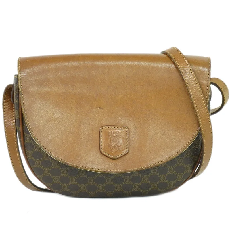 Shoulder bags with neutral leather for elegance -Céline Macadam  Canvas Shoulder Bag (Pre-Owned)