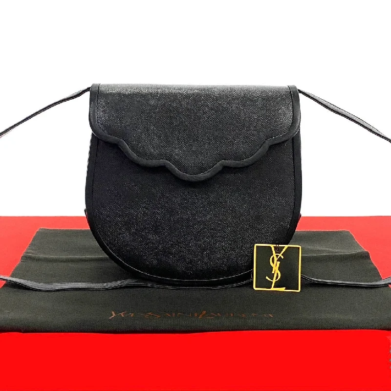 Shoulder bags with sturdy canvas for longevity -Yves Saint Laurent Leather Shoulder Bag Black