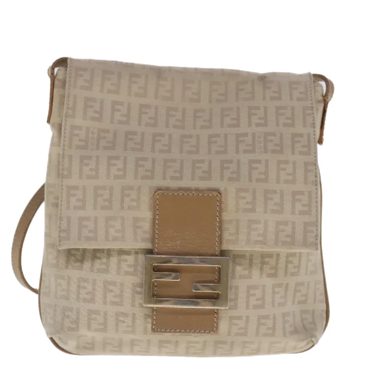 Shoulder bags with neutral tones for versatility -Fendi Mamma Baguette  Canvas Shoulder Bag (Pre-Owned)