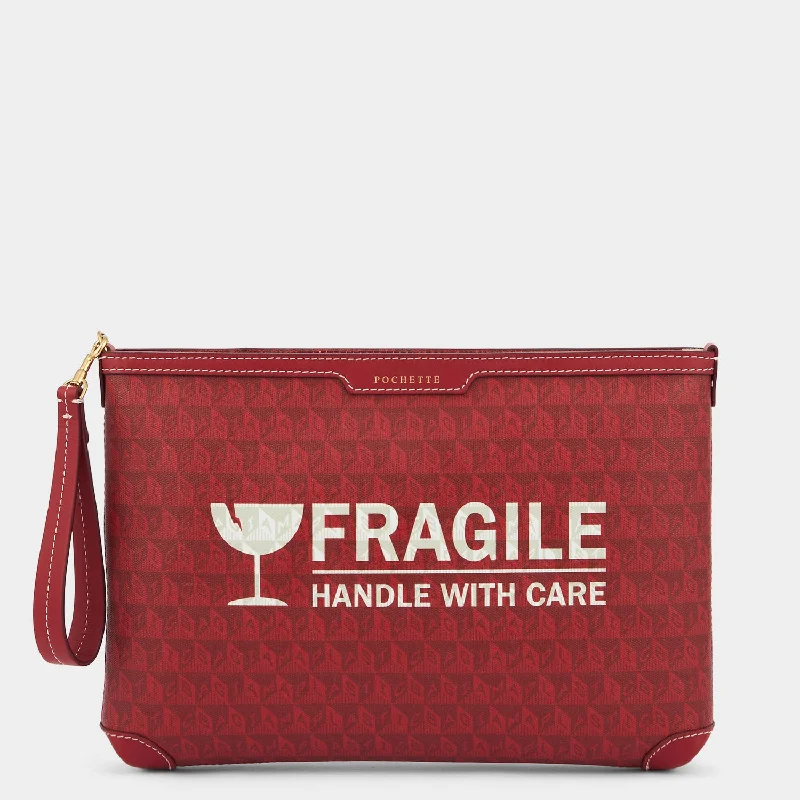 Fragile I am a Plastic Bag Pochette