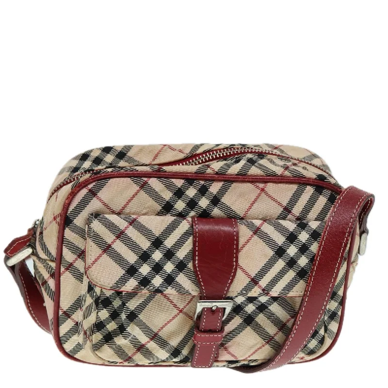 Shoulder bags with adjustable straps for comfort -Burberry Nova Check  Synthetic Shoulder Bag (Pre-Owned)