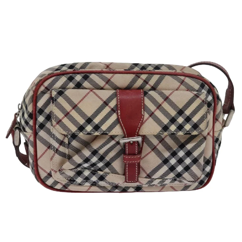 Shoulder bags with tropical prints for summer -Burberry Nova Check  Canvas Shoulder Bag (Pre-Owned)