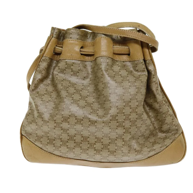 Shoulder bags with sturdy bases for support -Céline Macadam  Canvas Shoulder Bag (Pre-Owned)