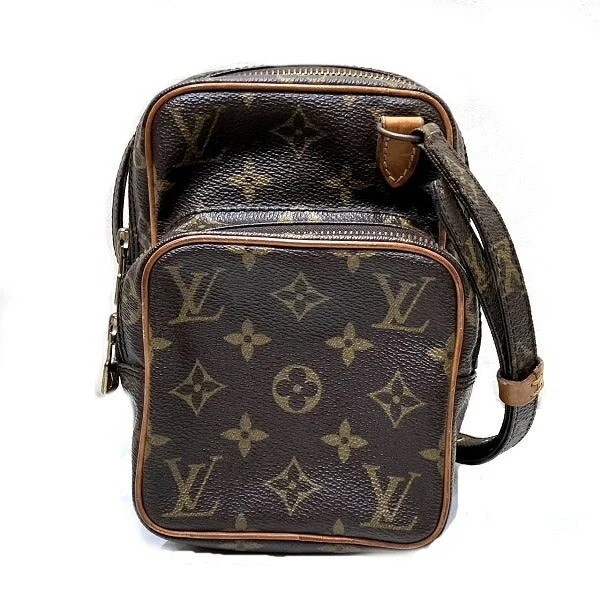 Shoulder bags with multi-color weaves for vibrancy -Louis Vuitton Monogram Mini Amazon Shoulder Bag