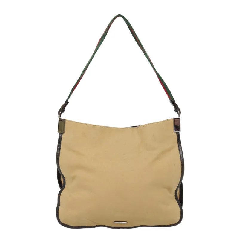 Shoulder bags with padded straps for ease -Gucci  Canvas Shoulder Bag (Pre-Owned)