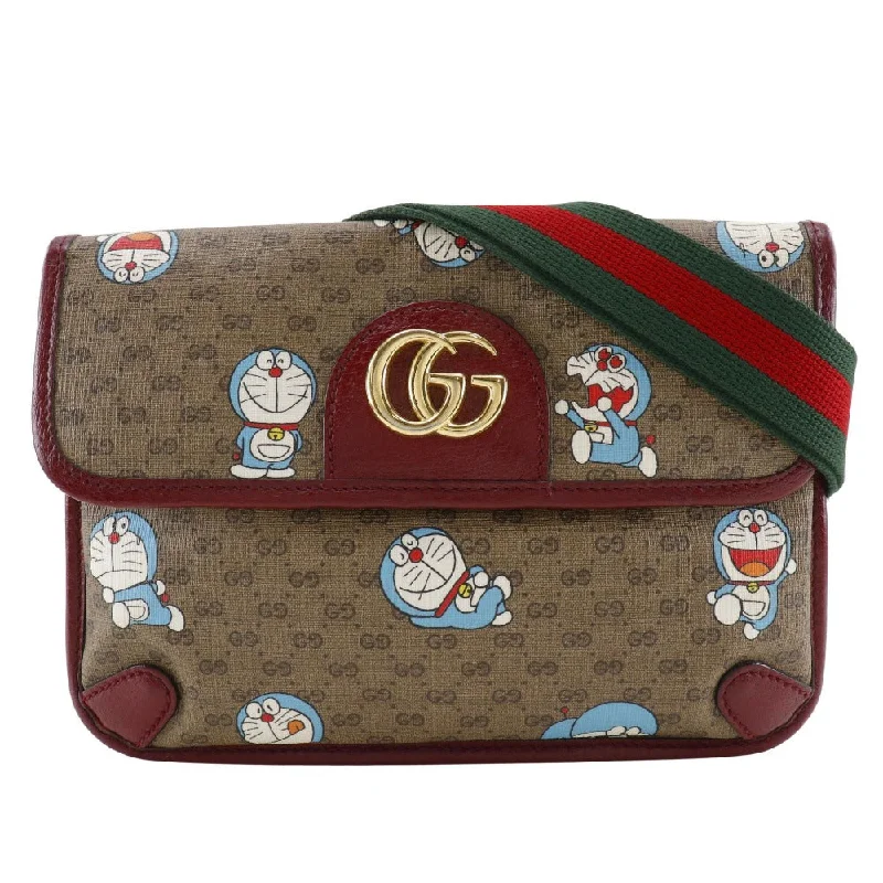 Shoulder bags with soft linings for protection -Gucci Doraemon  Canvas Shoulder Bag (Pre-Owned)