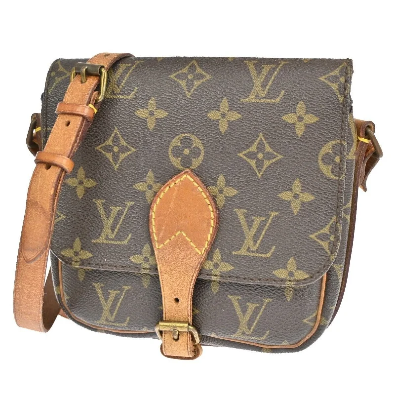 Large shoulder bags with spacious interior pockets -Louis Vuitton Cartouchiere  Canvas Shoulder Bag (Pre-Owned)