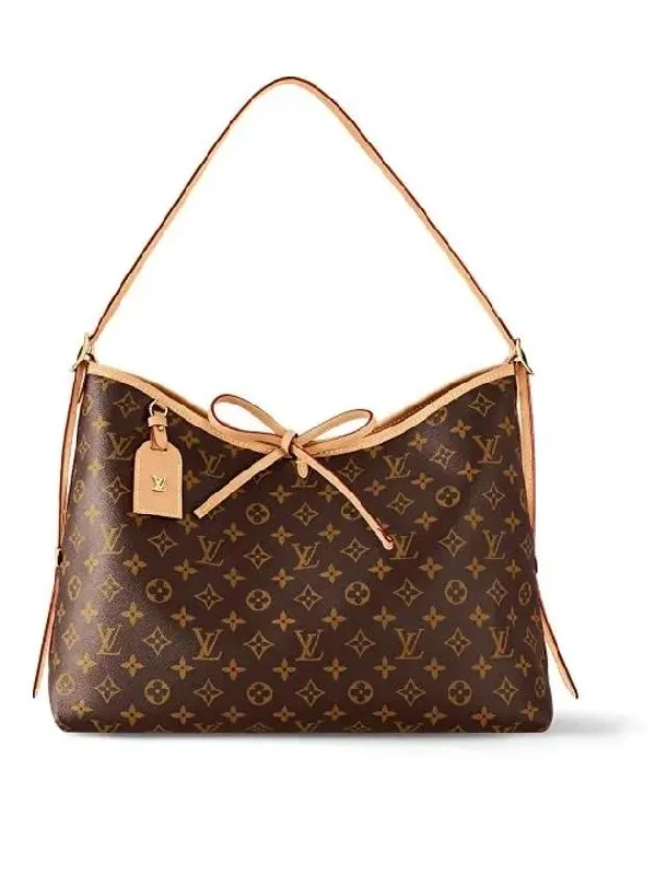 Carryall MM Monogram Shoulder Bag Brown