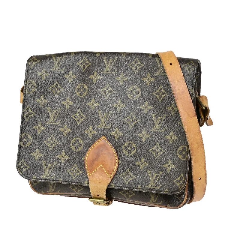 Shoulder bags with zipper closures for security -Louis Vuitton Cartouchiere  Canvas Shoulder Bag (Pre-Owned)