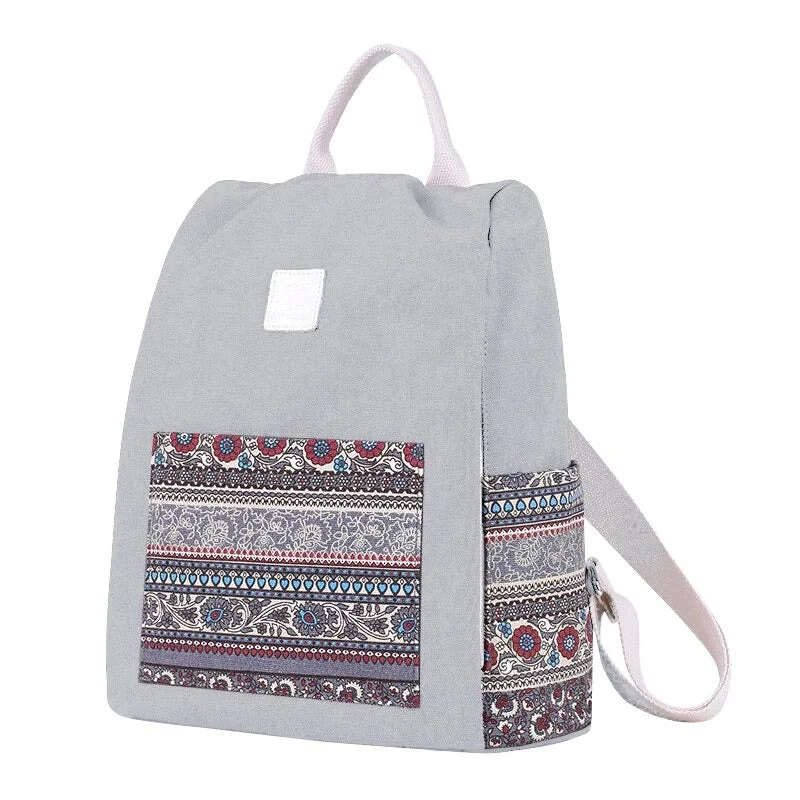 Canvas Fashion School Bags For Girls