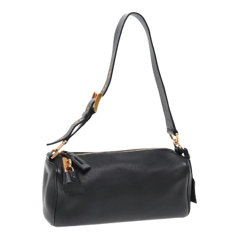 Shoulder bags with sleek silhouettes for fashion -Prada  Leather Shoulder Bag (Pre-Owned)