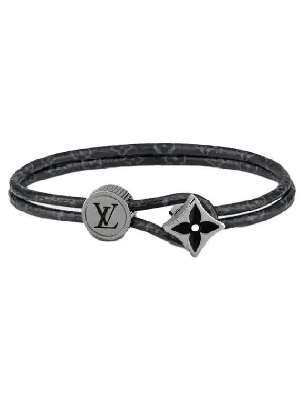 Catch It Monogram Metal Bracelet Gris