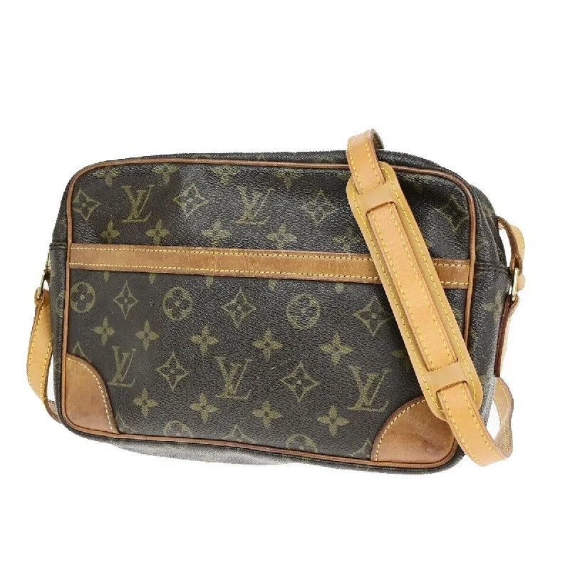 Shoulder bags with metallic finishes for shine -Louis Vuitton Trocadéro  Canvas Shoulder Bag (Pre-Owned)