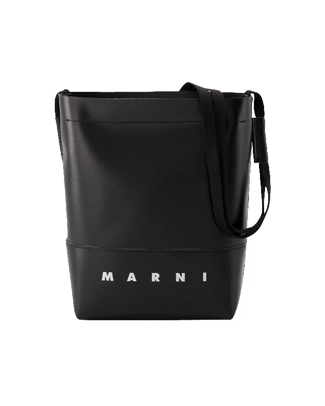 Shoulder bags with durable hemp for sustainability -Pelletteria Uomo Shoulder Bag - Marni - Synthetic - Black