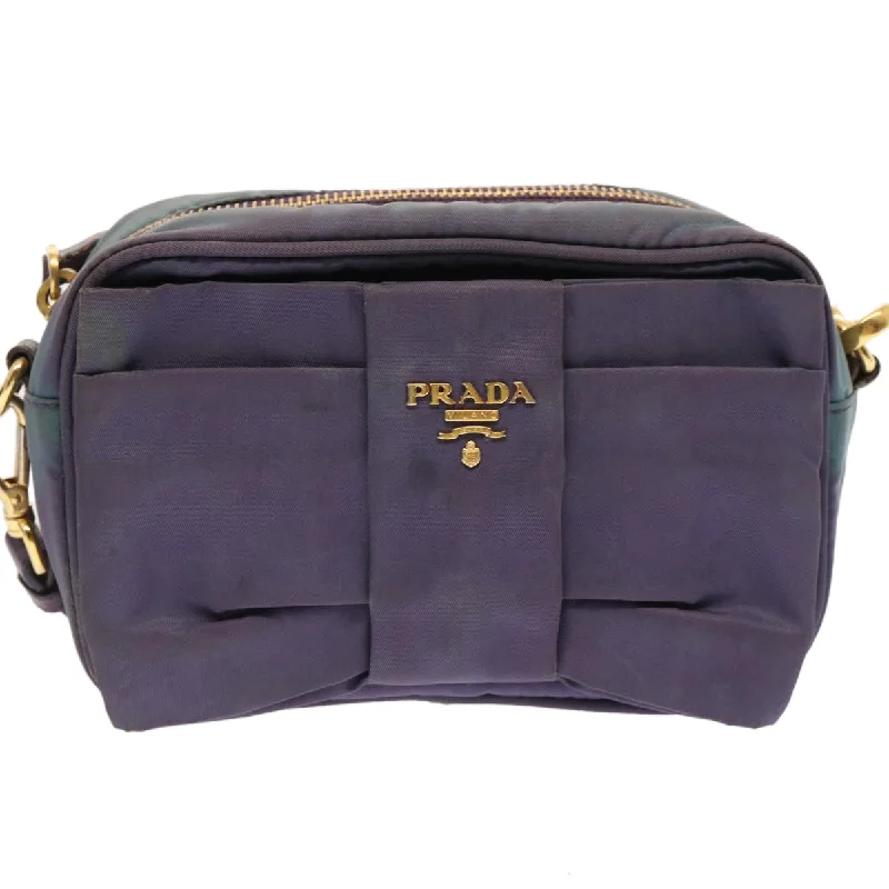 Shoulder bags with wide openings for access -Prada Ribbon  Synthetic Shoulder Bag (Pre-Owned)