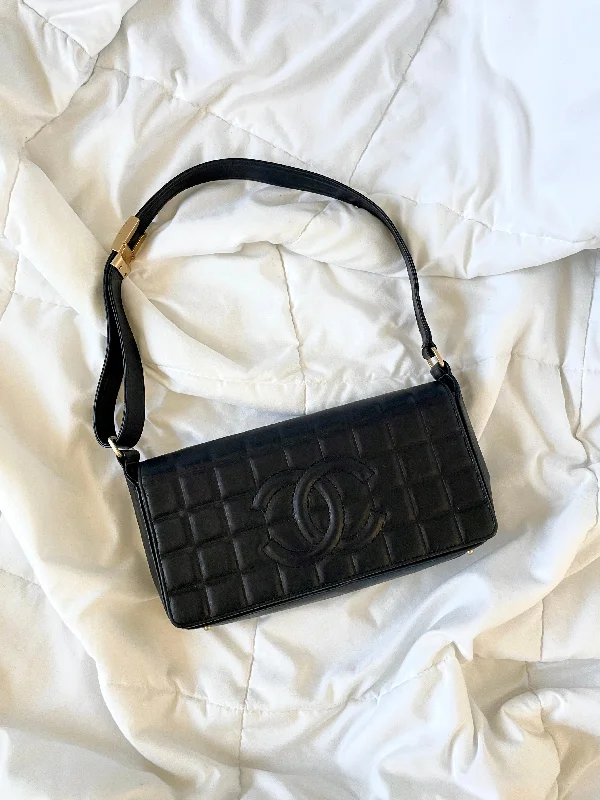 Chanel Chocolate Bar Lambskin Baguette