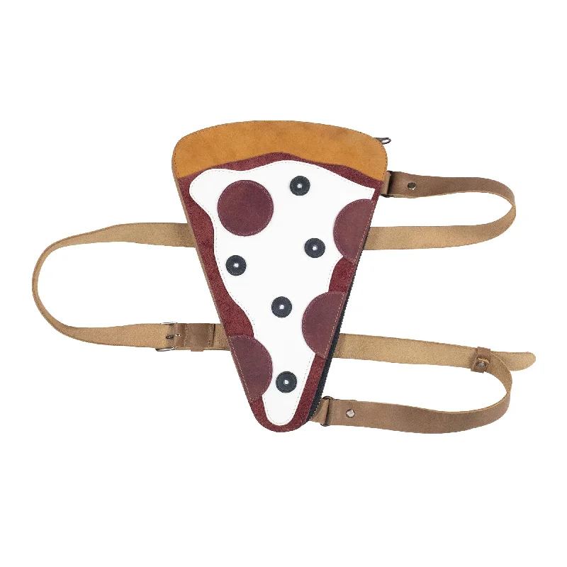 Pizza Slice-Shaped Shoulder Bag