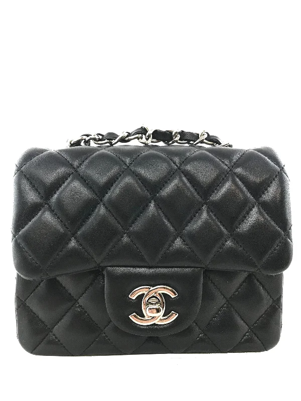 Chanel Quilted Lambskin Mini Square Flap Bag