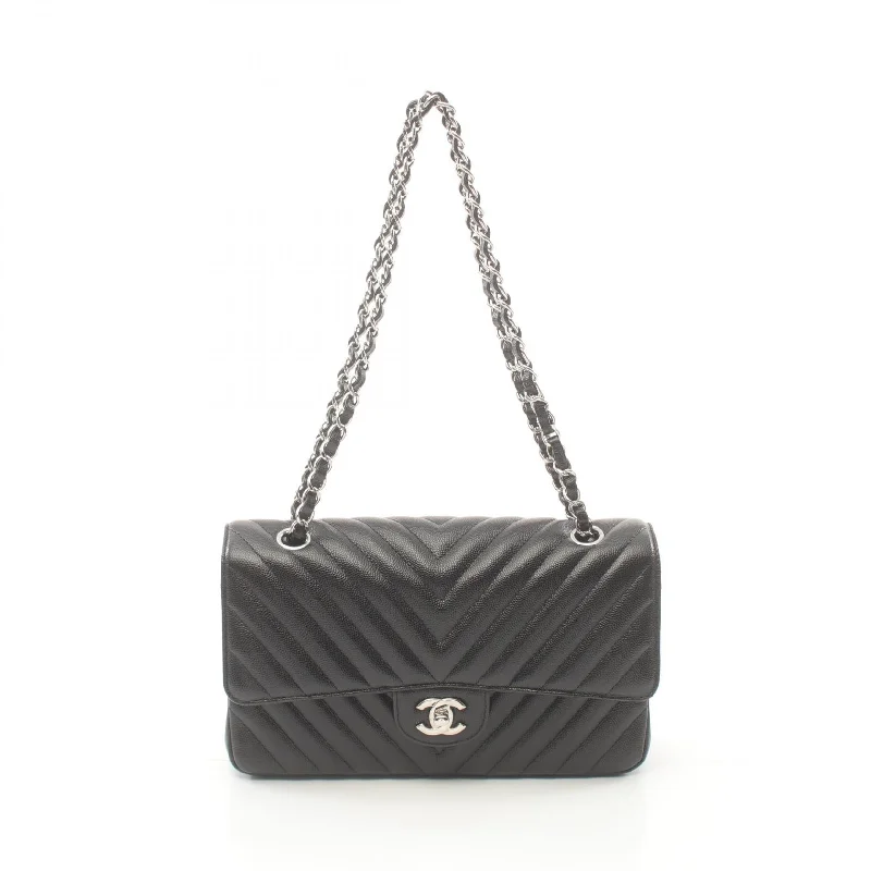 Shoulder bags with fun slogans for personality -Chanel Chevron V-Stitch Leather Shoulder Bag