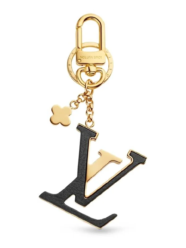 Capucine Bag Charm Key Holder Black