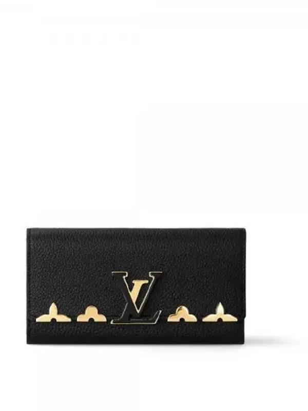 Capucine long wallet black