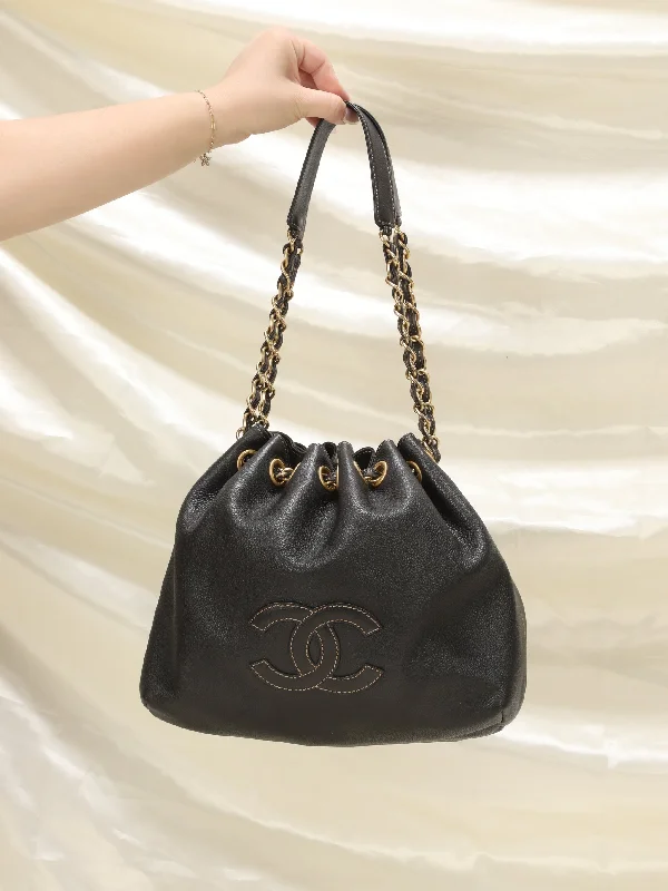 Chanel Chain Bucket Bag & Pouch