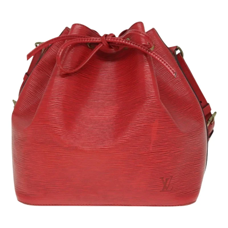 Shoulder bags with rustic leather for charm -Louis Vuitton Noe  Leather Shoulder Bag (Pre-Owned)