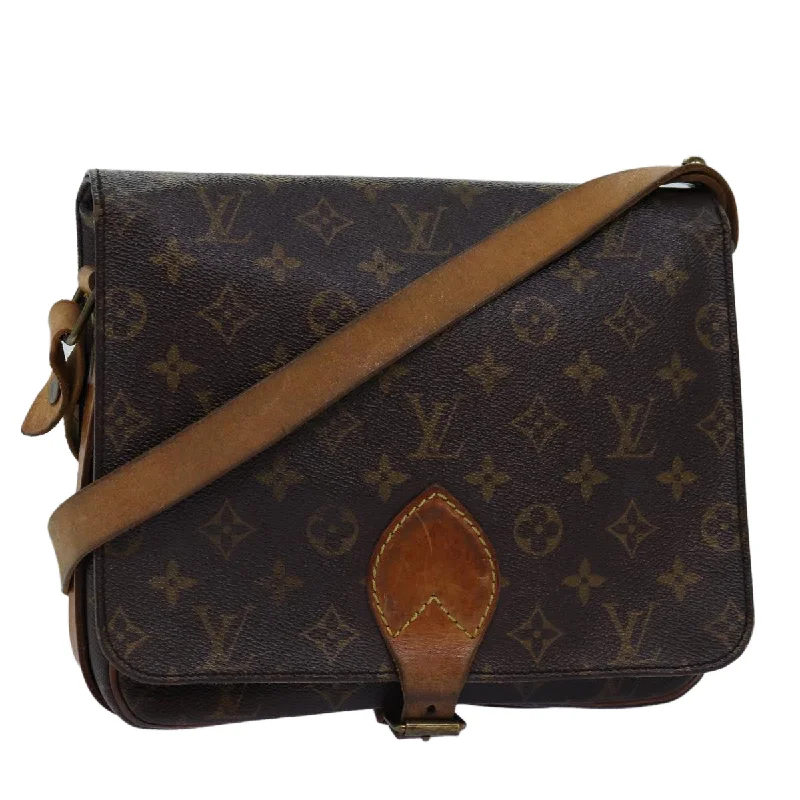 Shoulder bags with rugged canvas for outdoors -Louis Vuitton Cartouchière  Canvas Shoulder Bag (Pre-Owned)