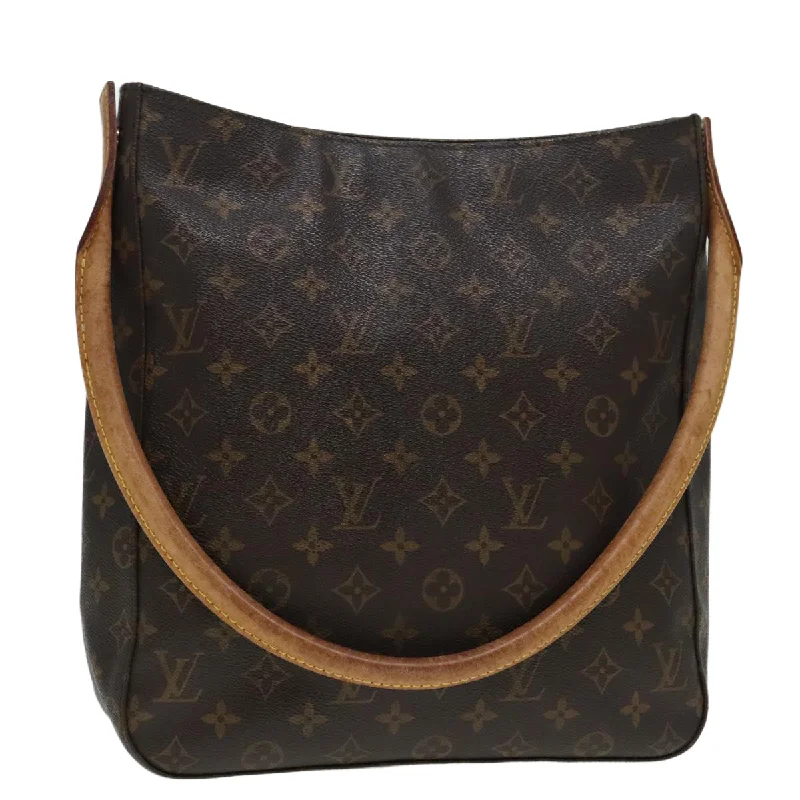 Shoulder bags with vegan suede for softness -Louis Vuitton Looping  Canvas Shoulder Bag (Pre-Owned)