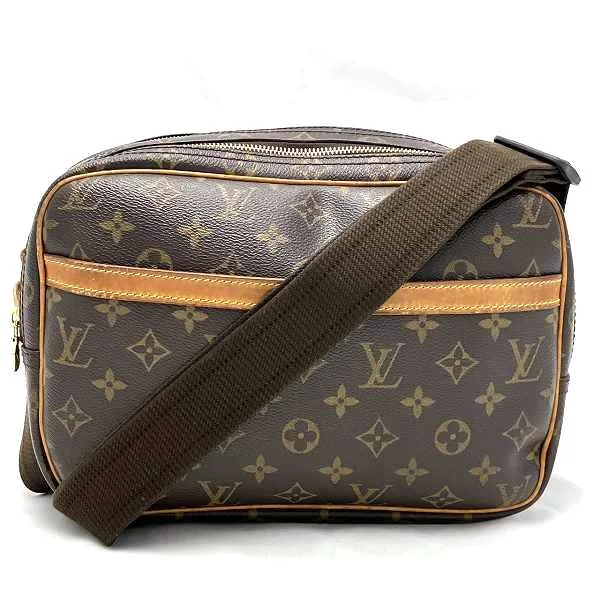 Shoulder bags with bold checks for trend -Louis Vuitton Monogram Reporter PM Shoulder Bag