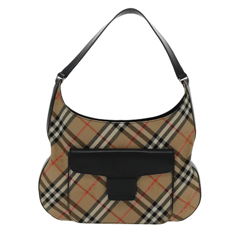 Shoulder bags with waterproof lining for protection -Burberry Nova Check  Canvas Shoulder Bag (Pre-Owned)