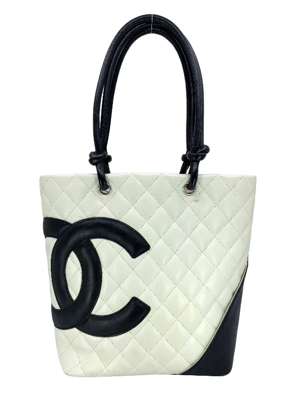 Chanel Quilted Leather Medium Cambon Tote