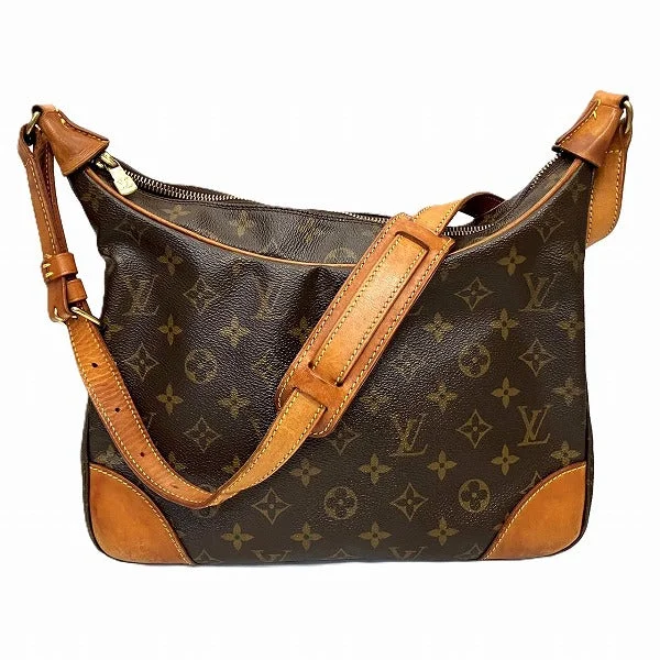 Shoulder bags with suede accents for texture -Louis Vuitton Monogram Boulogne 30 Shoulder Bag