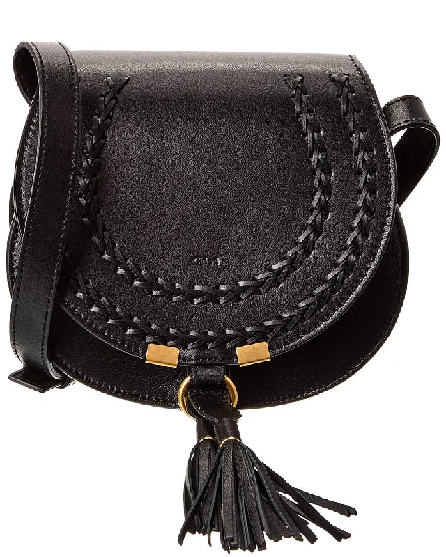 Shoulder bags with quilted leather for luxury -Chloé Marcie Small Leather Shoulder Bag