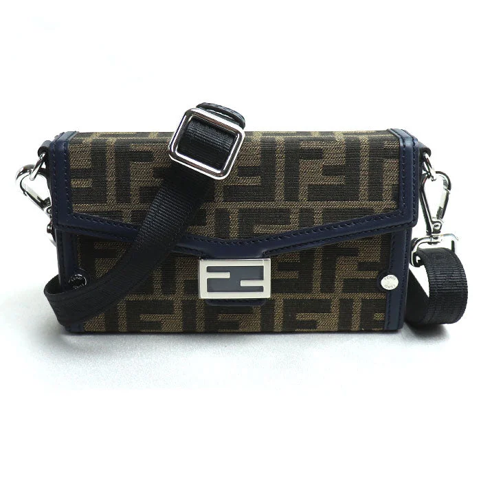 Shoulder bags with contrast stitching for detail -Fendi Baguette Soft Trunk Phone Pouch Shoulder Bag