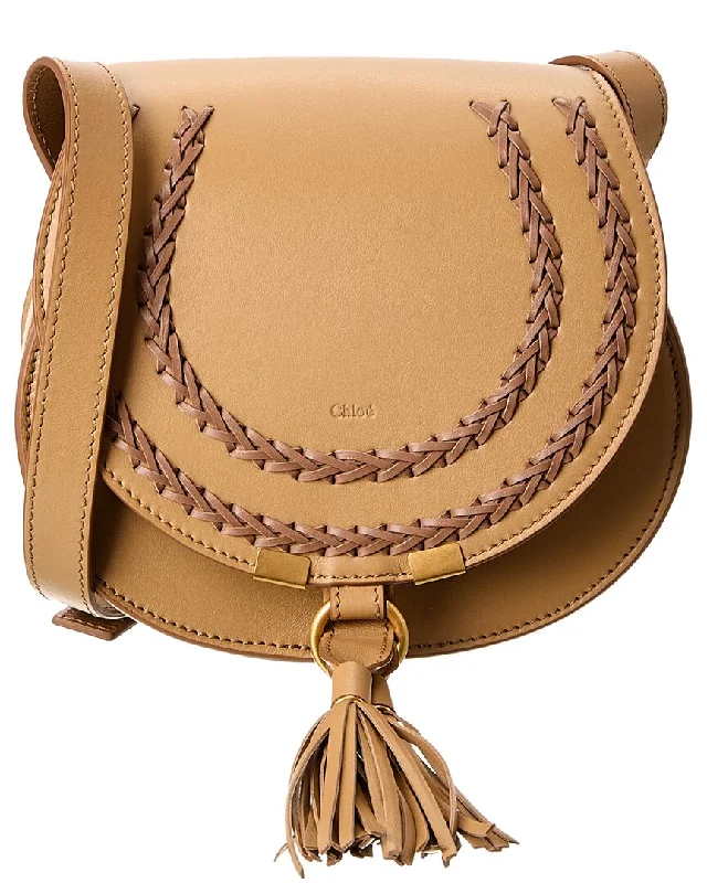 Waterproof shoulder bags ideal for rainy days -Chloé Marcie Small Leather Shoulder Bag