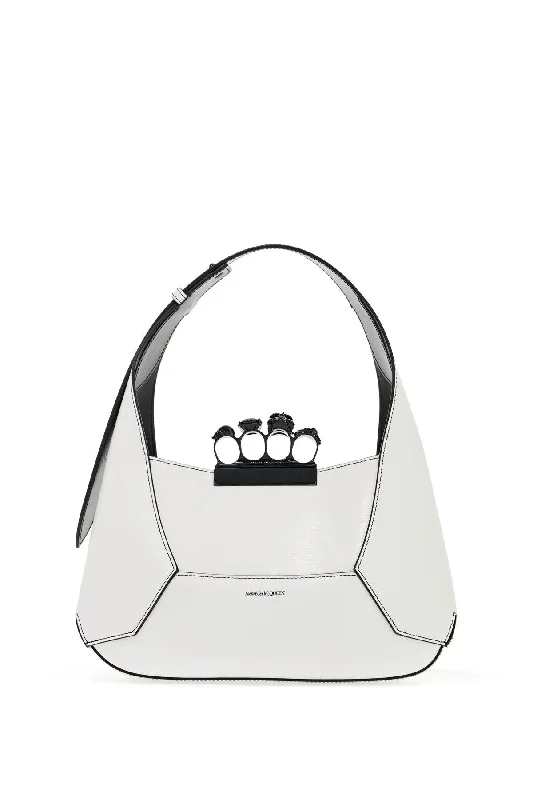 Vegan leather shoulder bags for eco-friendly style -Alexander Mcqueen Jewelled Hobo