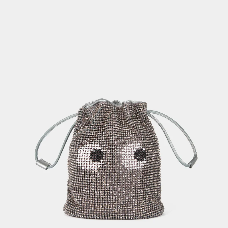 Eyes Crystal Drawstring Pouch