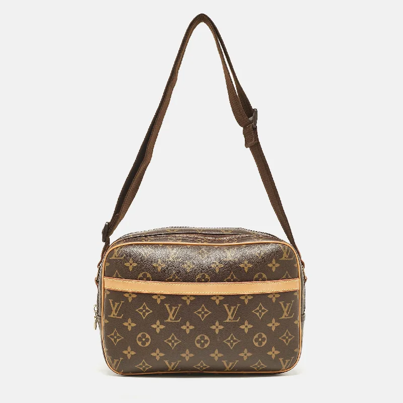 Insulated shoulder bags for keeping items cool -Louis Vuitton Monogram Canvas Reporter Pm Bag