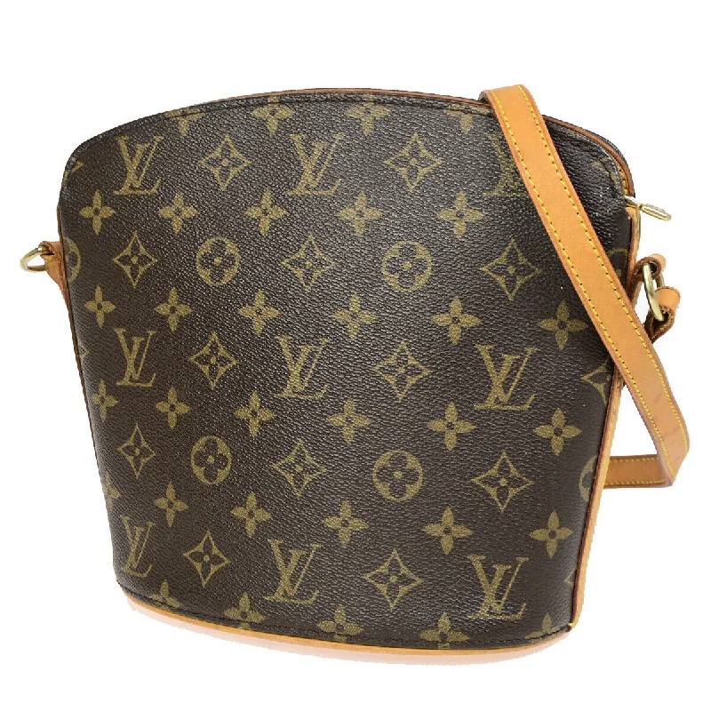 Shoulder bags with vibrant colors for boldness -Louis Vuitton Drouot  Canvas Shoulder Bag (Pre-Owned)