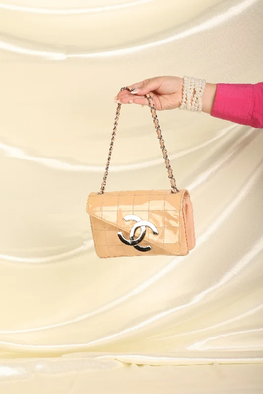 Chanel Patent Mini Diagonal Pochette