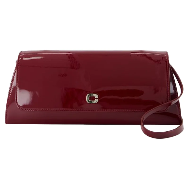 Shoulder bags with sleek leather for work -Madeleine Shoulder Bag - Carel - Leather - Burgundy