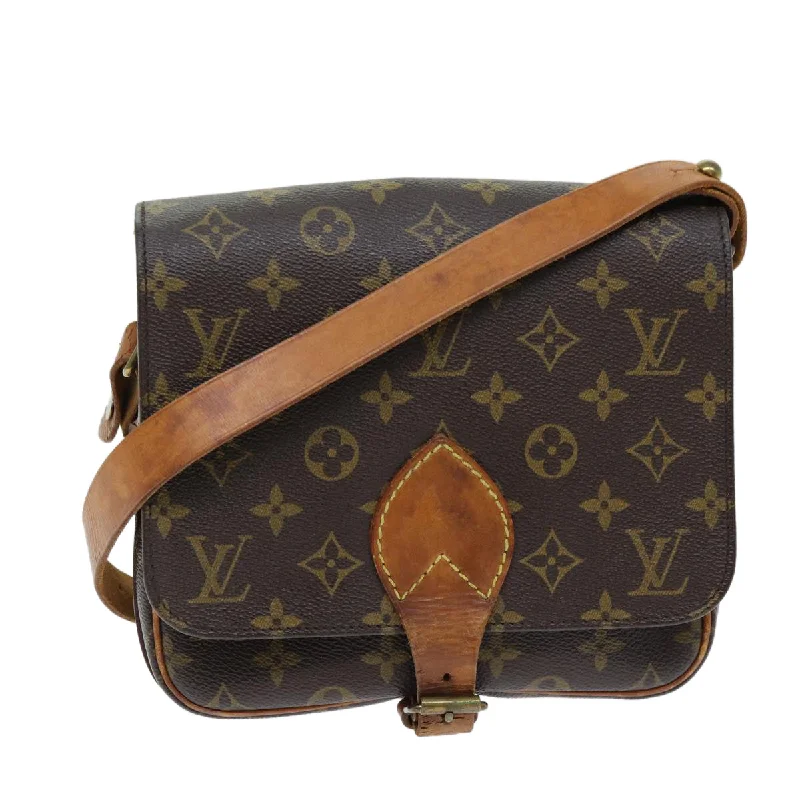 Shoulder bags with geometric patterns for modernity -Louis Vuitton Cartouchiere  Canvas Shoulder Bag (Pre-Owned)