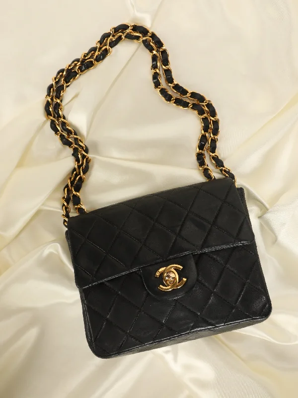 Chanel Mini Lambskin Half Flap