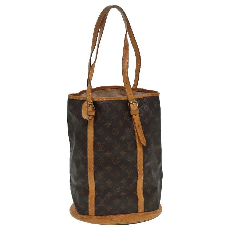 Shoulder bags with spacious pockets for travel -Louis Vuitton Bucket  Canvas Shoulder Bag (Pre-Owned)