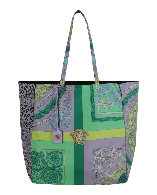 Handle bags with polka dots for fun -Barocco Patchwork Tote Bag